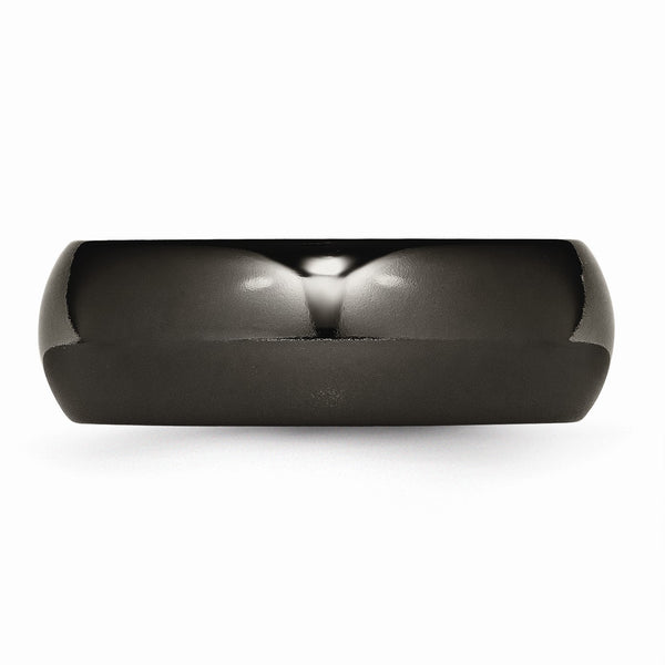 Titanium Black Ti 8mm Polished Band
