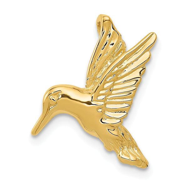 14KT Yellow Gold 19X18MM Hummingbird Pendant-Chain Not Included