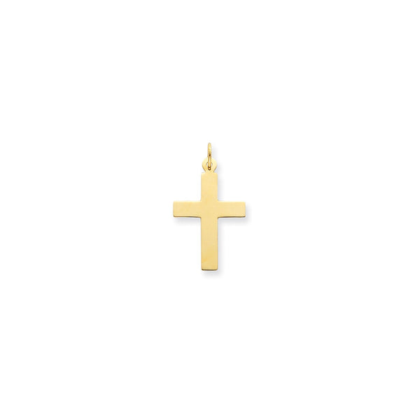14KT Yellow Gold 39X22MM Cross Pendant-Chain Not Included