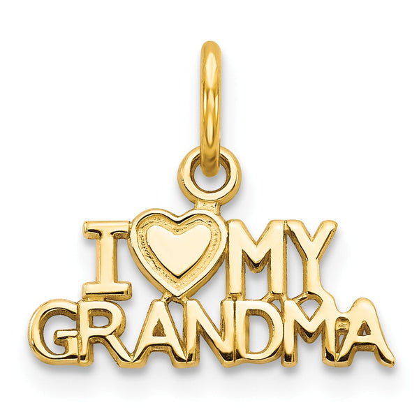14k I Love My Grandma Charm