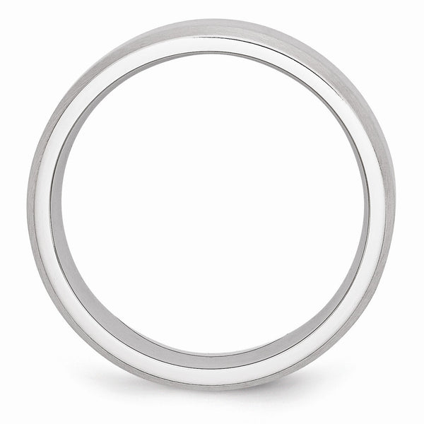 Cobalt Beveled Edge Satin 7mm Band
