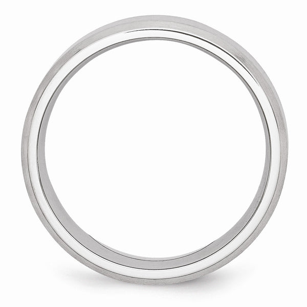 Cobalt Beveled Edge Satin 8mm Band