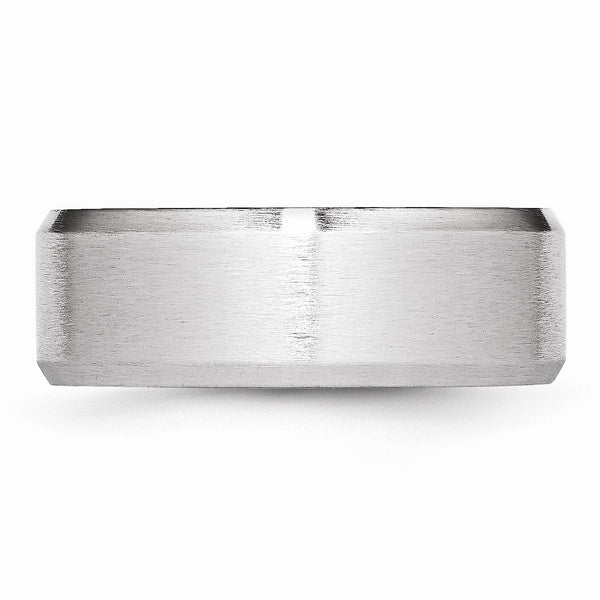 Cobalt Beveled Edge Satin 8mm Band