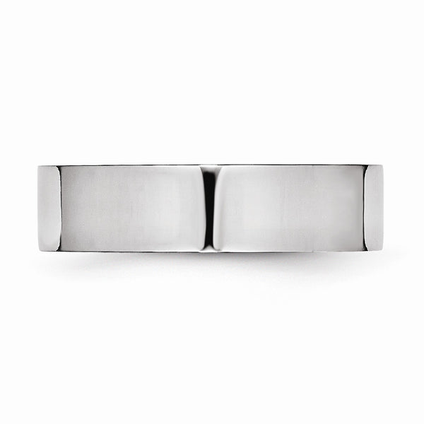 Cobalt Flat Polished 6mm Band