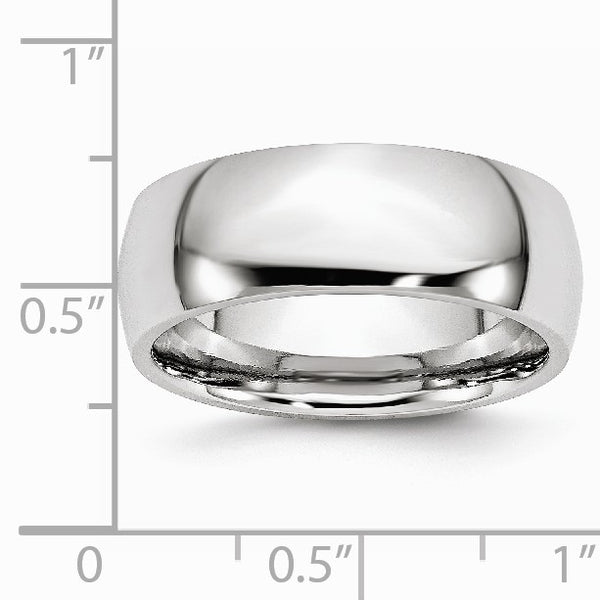Cobalt Polished 8mm Band