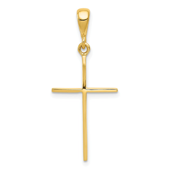 14KT Yellow Gold 33X14MM Cross Pendant-Chain Not Included