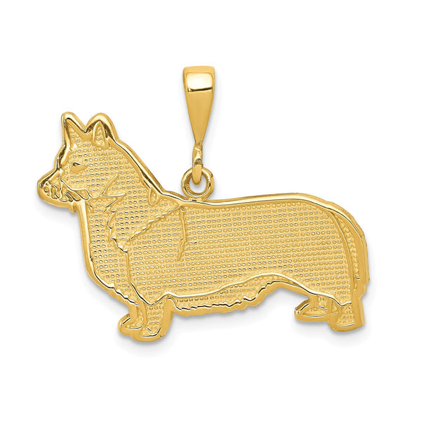14KT Yellow Gold 25X28MM Dog Pendant-Chain Not Included