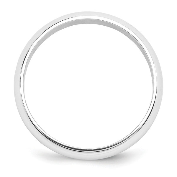 Platinum 5mm Half-Round Featherweight Band