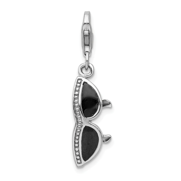 Sterling Silver 40X8MM Sunglasses Charm