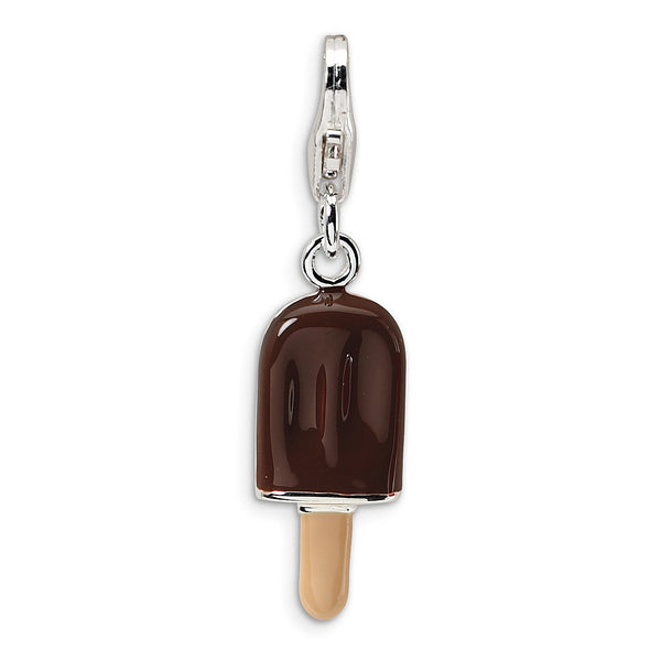 Sterling Silver 37X7MM Fudge Bar Charm