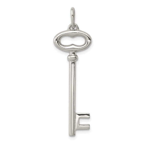 Sterling Silver 40X11MM Key Pendant-Chain Not Included