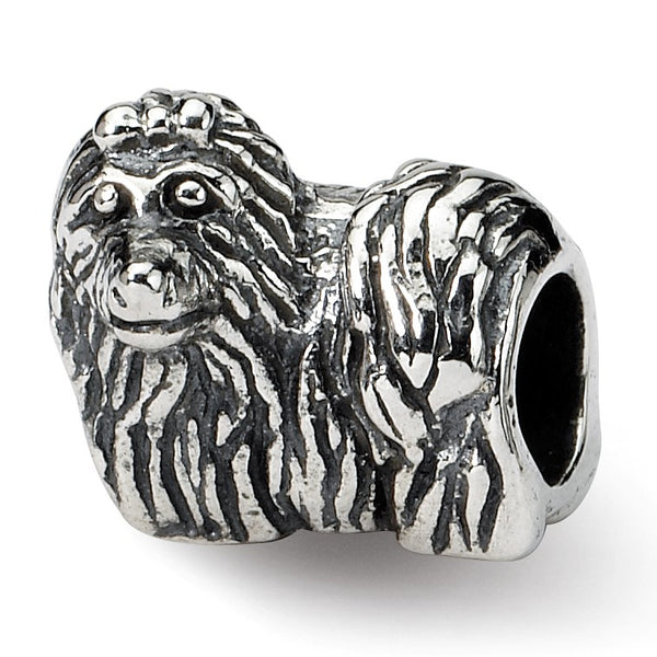 Sterling Silver Reflections Yorkshire Terrier Bead