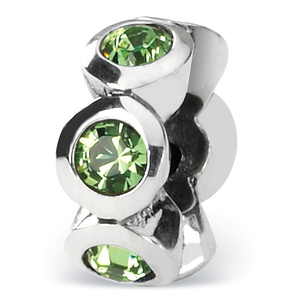 Sterling Silver Reflections August Swarovski Crystal Birthstone Bead