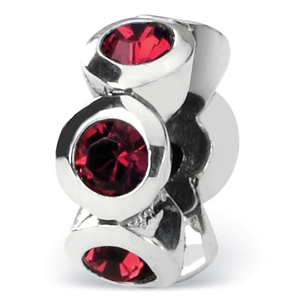 Sterling Silver Reflections January Swarovski Crystal Birthstone Bead