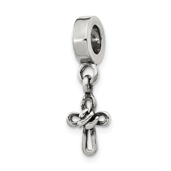 Sterling Silver Reflections Cross Dangle Bead