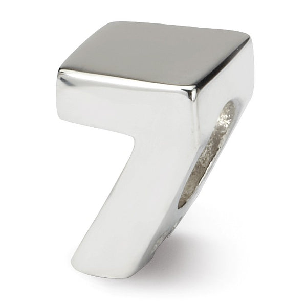 Sterling Silver Reflections Number 7 Bead