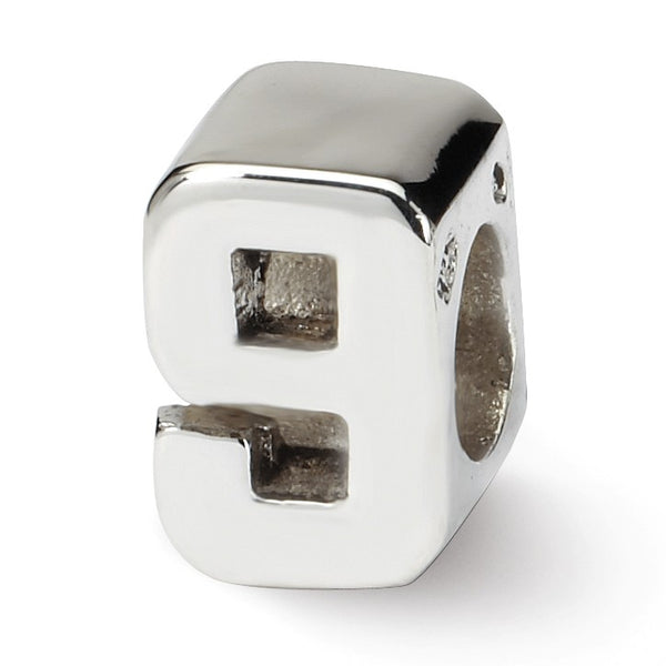 Sterling Silver Reflections Number 9 Bead