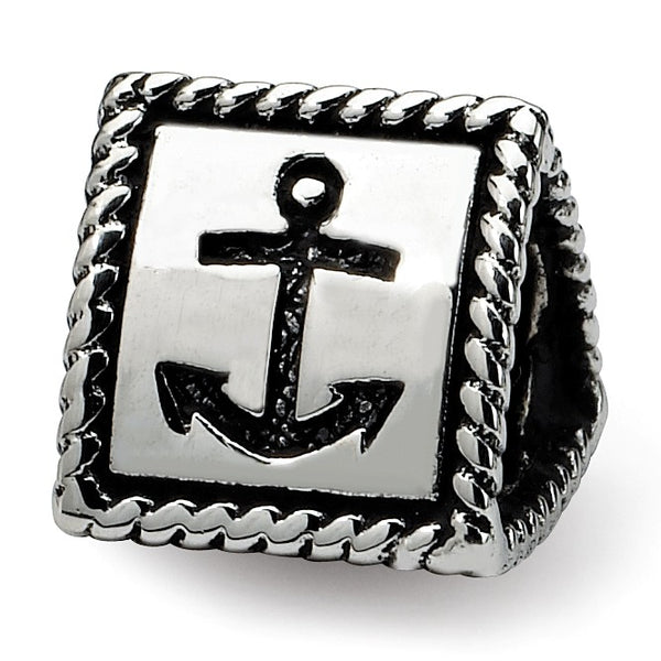 Sterling Silver Reflections Anchor Cross Heart Trilogy Bead