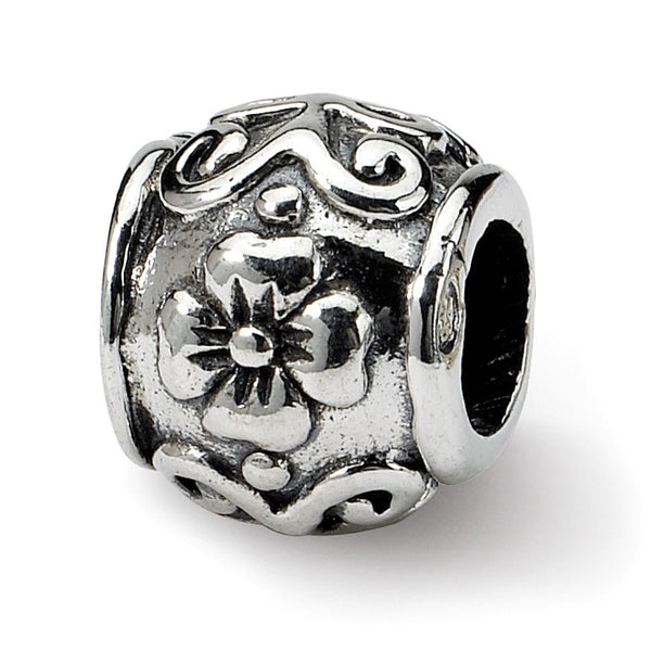 Sterling Silver Reflections Floral Bead