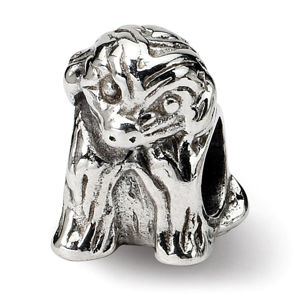 Sterling Silver Reflections Sitting Puppy Bead