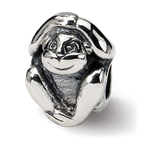 Sterling Silver Reflections Monkey Bead