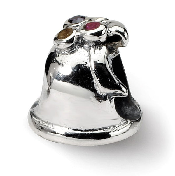 Sterling Silver Reflections CZ Bell Bead
