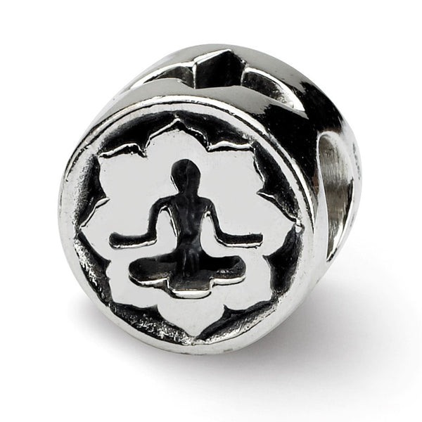 Sterling Silver Reflections Yoga Lotus Bead