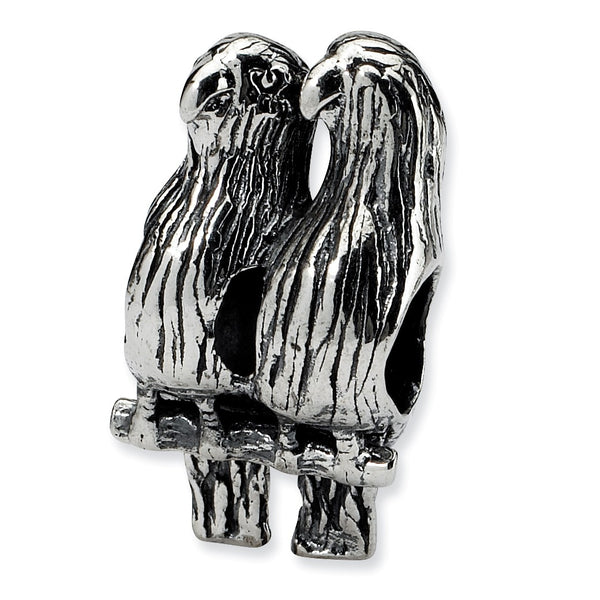Sterling Silver Reflections Love Birds Bead