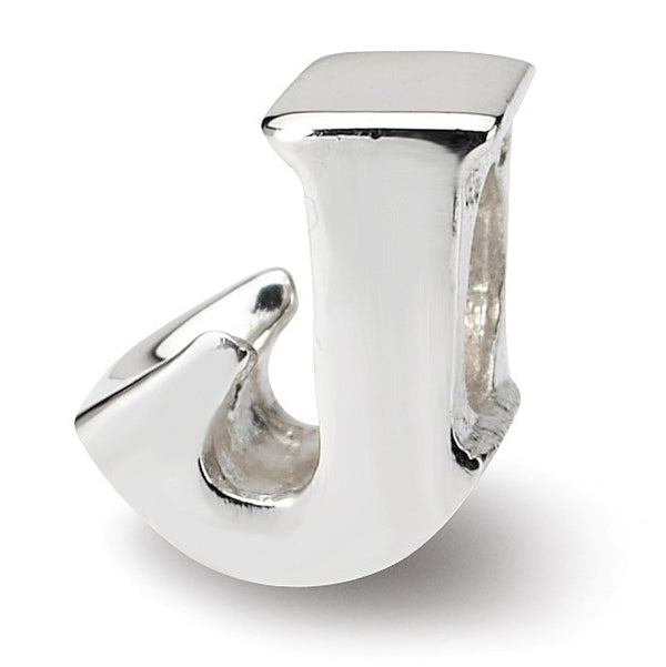 Sterling Silver Reflections Letter J Bead
