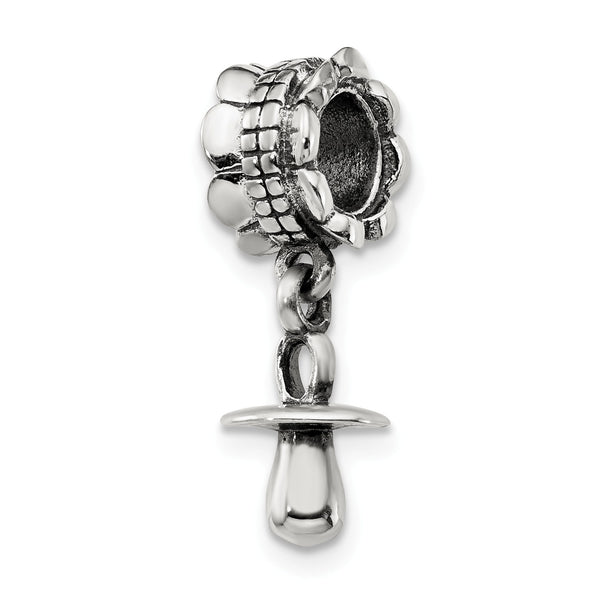 Sterling Silver Reflections Baby Pacifier Dangle Bead