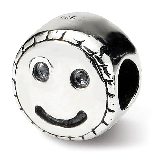Sterling Silver Reflections Kids Smiley Face Bead