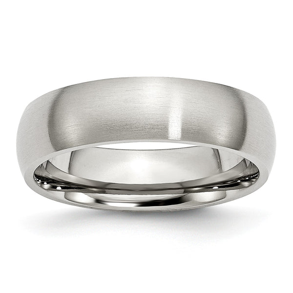 6MM Wedding Ring in Stainless Steel