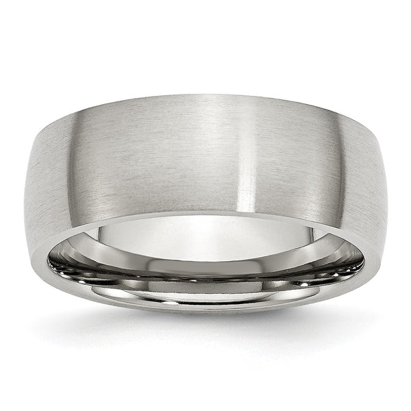 Stainless Steel 8mm Brushed Band
