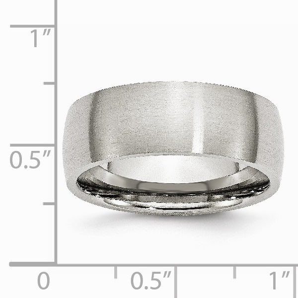 Stainless Steel 8mm Brushed Band