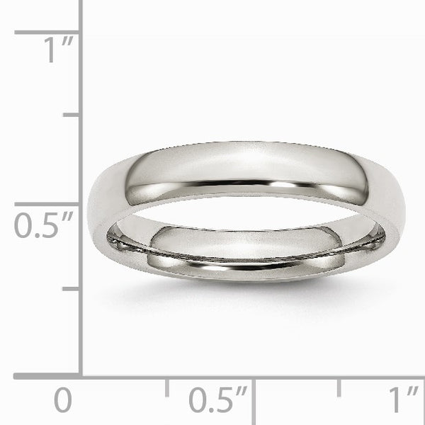 4MM Wedding Ring in Stainless Steel