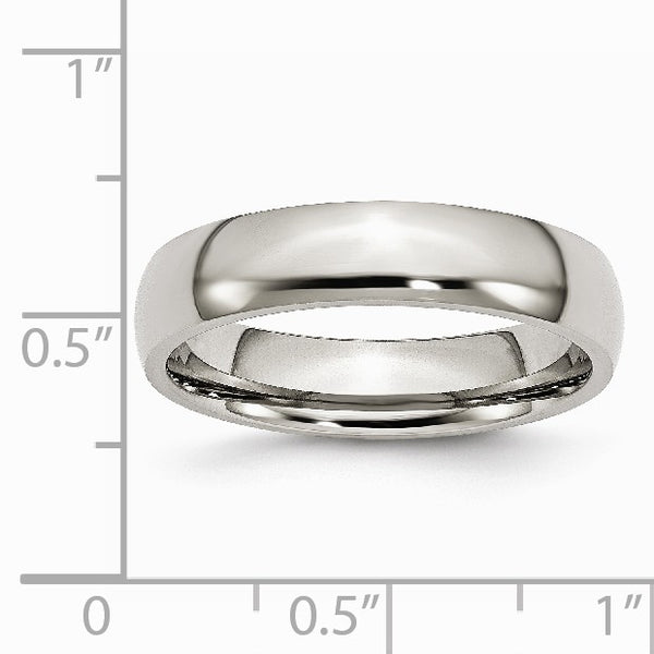 5MM Wedding Ring in Stainless Steel