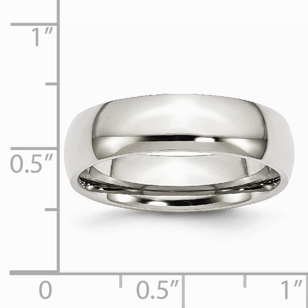 Stainless Steel 6mm Polished Band