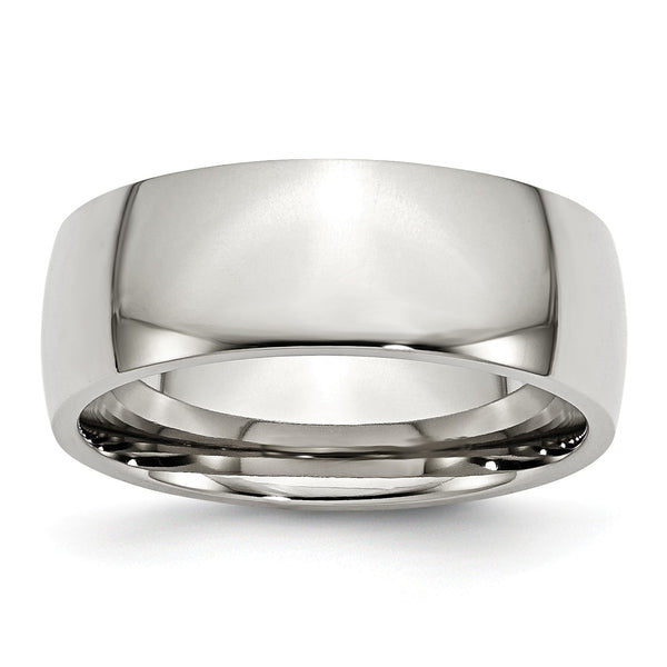 8MM Wedding Ring in Stainless Steel