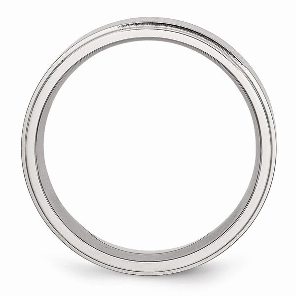 7MM Wedding Ring in Stainless Steel