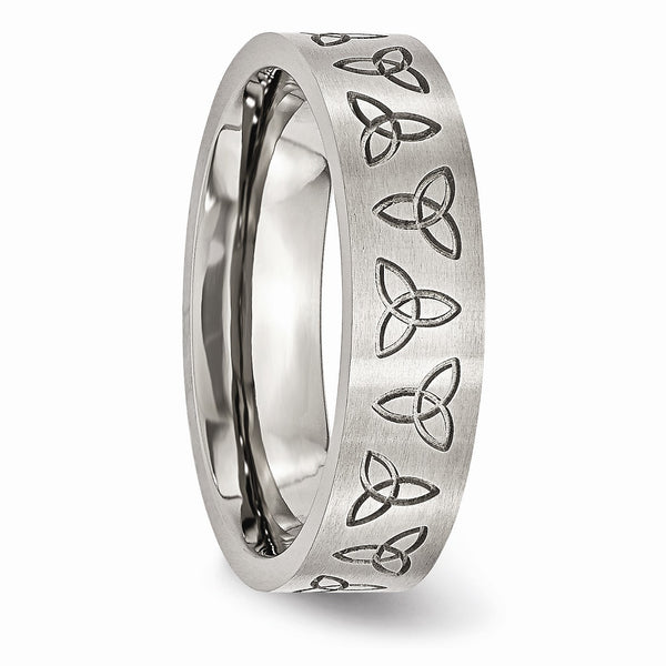 6MM Trinity Ring in Stainless Steel