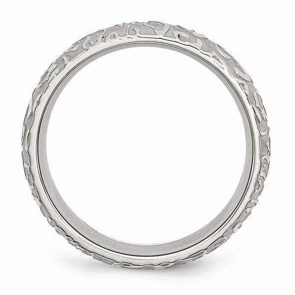 8MM Wedding Ring in Stainless Steel