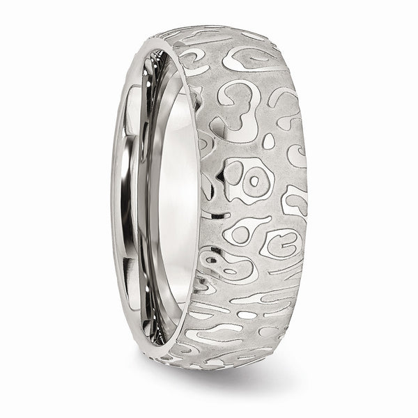 8MM Wedding Ring in Stainless Steel