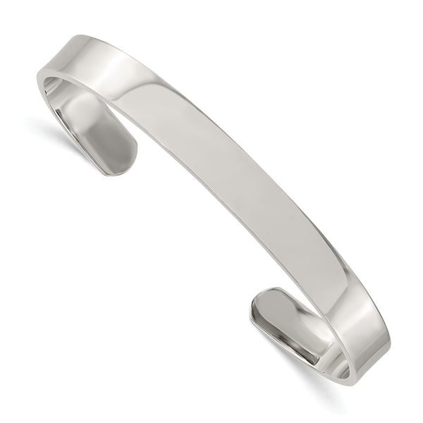 Stainless Steel 8" 9MM Cuff Bracelet