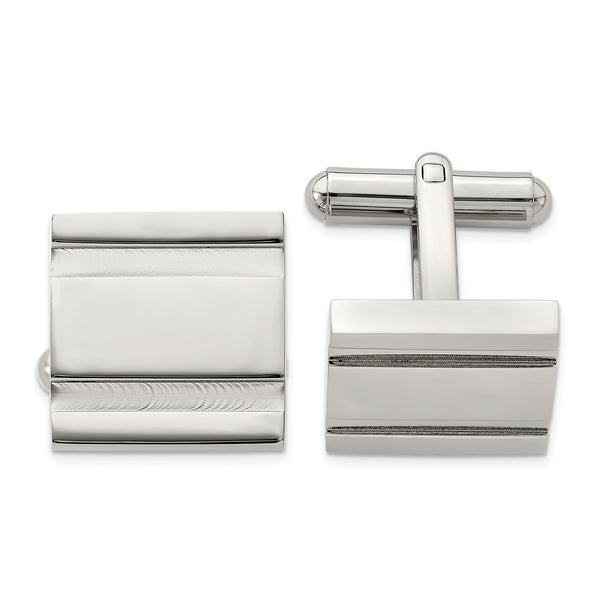Stainless Steel Polished Cufflinks