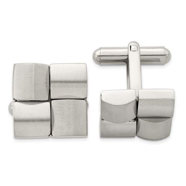 Stainless Steel Brushed Cufflinks