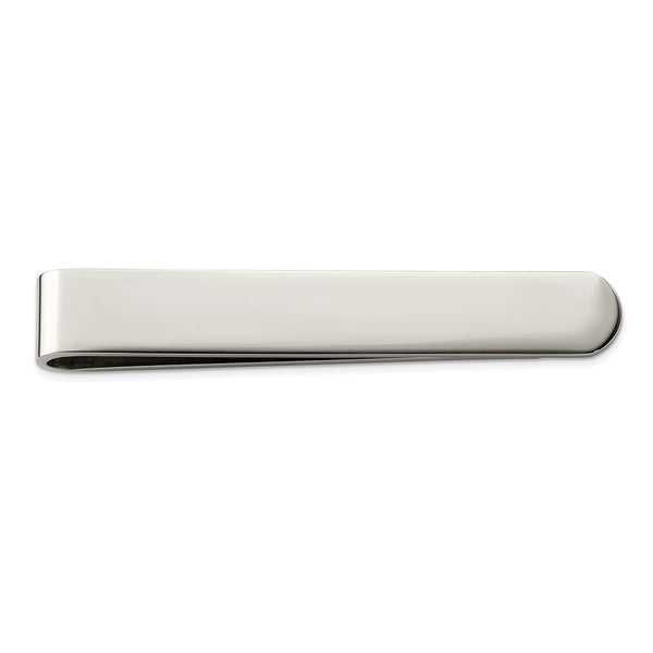 Stainless Steel Polished Tie Bar / Money Clip