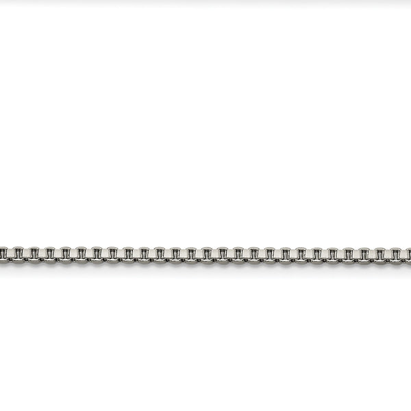 Stainless Steel 2.4mm 24in Box Chain