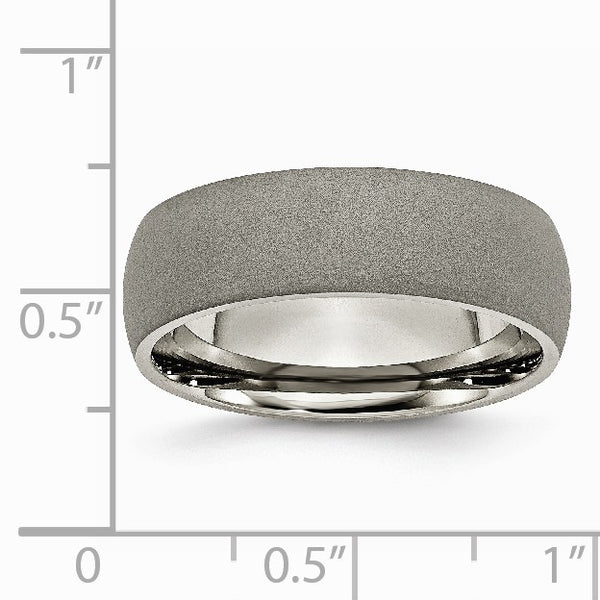 Titanium Stone Finish 7mm Band