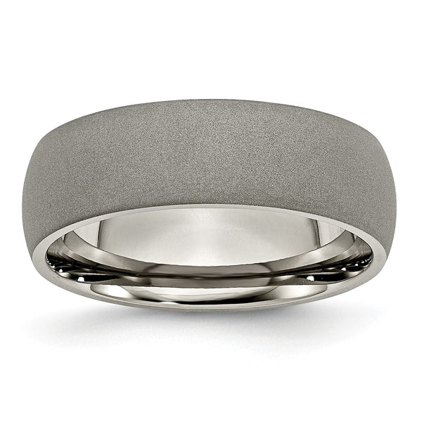 Titanium Stone Finish 7mm Band