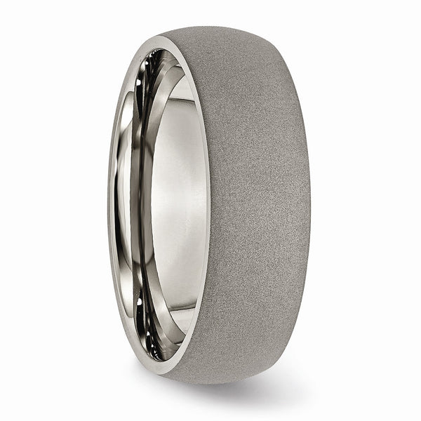 Titanium Stone Finish 7mm Band